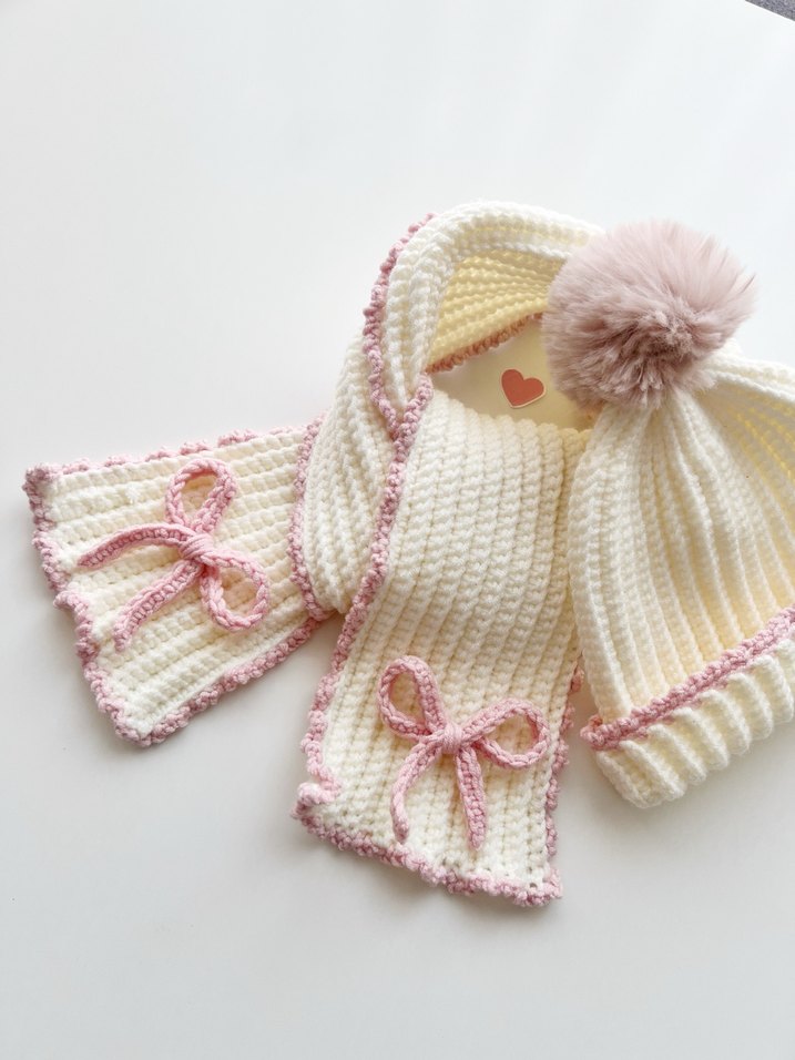 Çocuk Bere ve Atkı Seti - Görsel 3