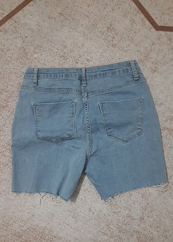 Mavi Mini Denim Şort Addax - Görsel 2