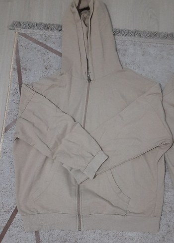 Bej Kadın Oversize Sweatshirt takımı - Görsel 2