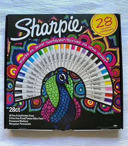 Sharpie Markör 28li Tavuskuşu Set