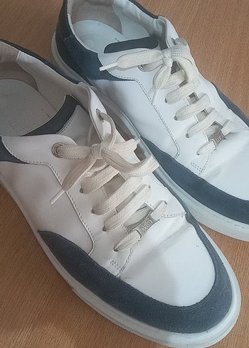 Beyaz Erkek Ayakkabı Bağcıkları - Sokak Stili İnci orjinal - Görsel 5