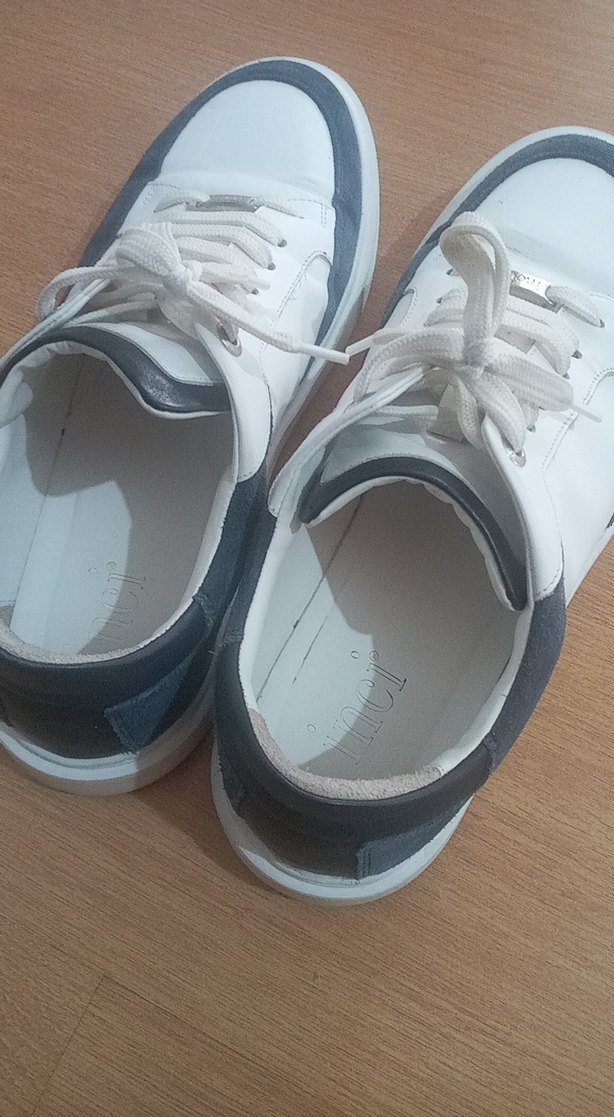 Beyaz Erkek Ayakkabı Bağcıkları - Sokak Stili İnci orjinal - Görsel 2