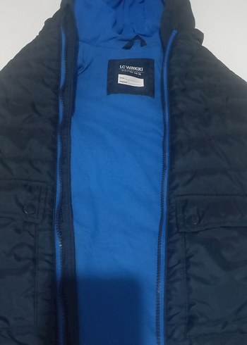 LC Waikiki Erkek Mavi Fermuarli Yelek 11 12 13 Yas Giyebilir