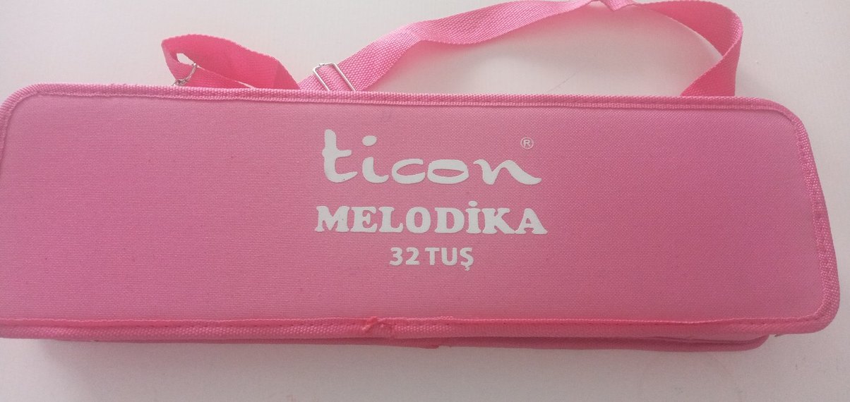 Pembe Çocuk Cüzdanı ve Kemer Velcro melodika 32 tuş - Görsel 2