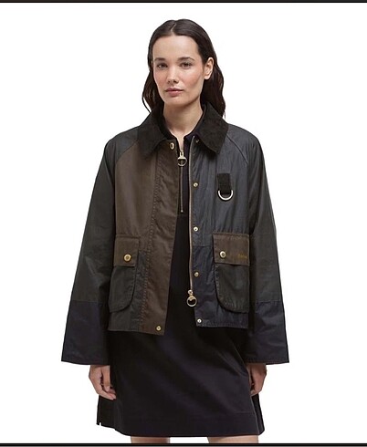 Barbour Alma Wax Mont - Olive/Black