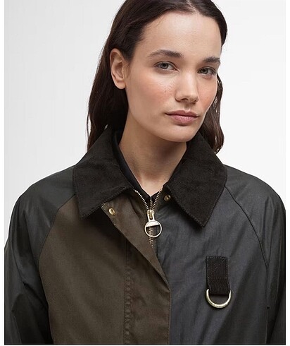 diğer Beden Barbour Alma Wax Mont - Olive/Black