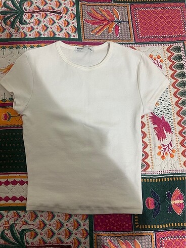 Bershka Beyaz crop