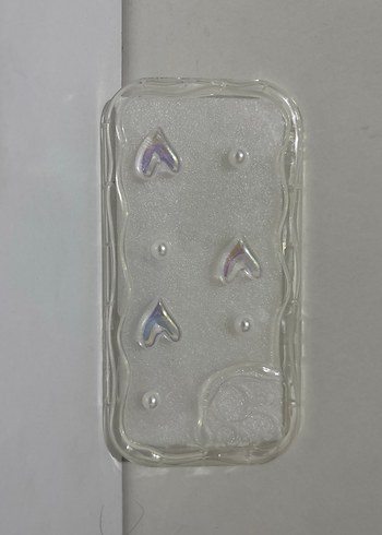 Boncuklu Beyaz Bohem Telefon Kılıfı - Görsel 3