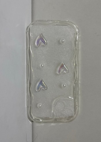 Boncuklu Beyaz Bohem Telefon Kılıfı - Görsel 4