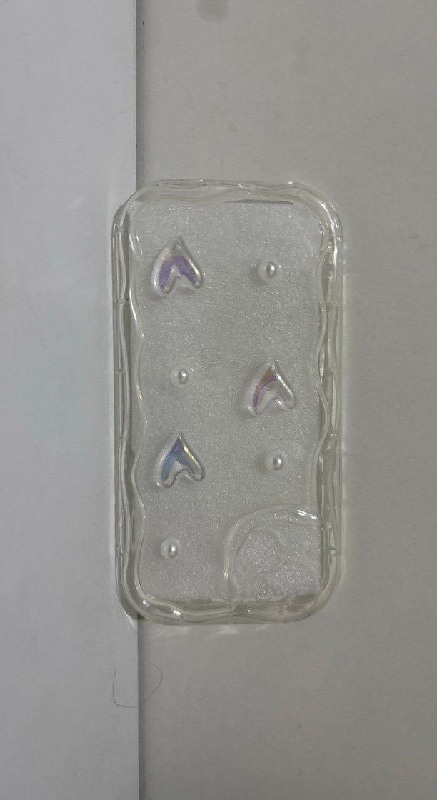 Boncuklu Beyaz Bohem Telefon Kılıfı - Görsel 4