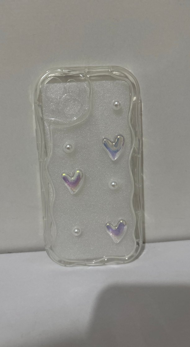 Boncuklu Beyaz Bohem Telefon Kılıfı - Görsel 2