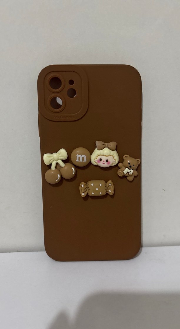 Kahverengi Fiyonk Detaylı Bohem Telefon Kılıfı - Görsel 2