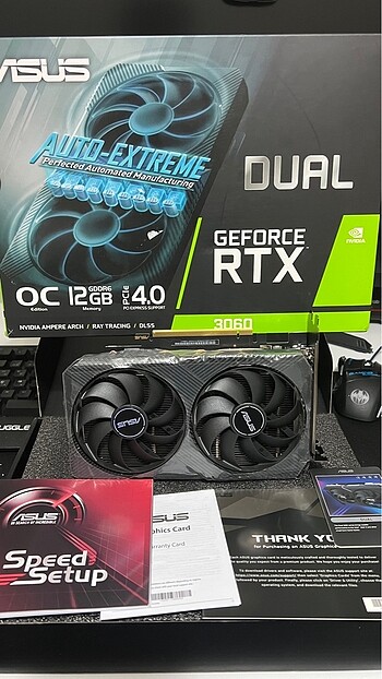 Asus Rtx 3060 ekrankartı sıfır ayarında