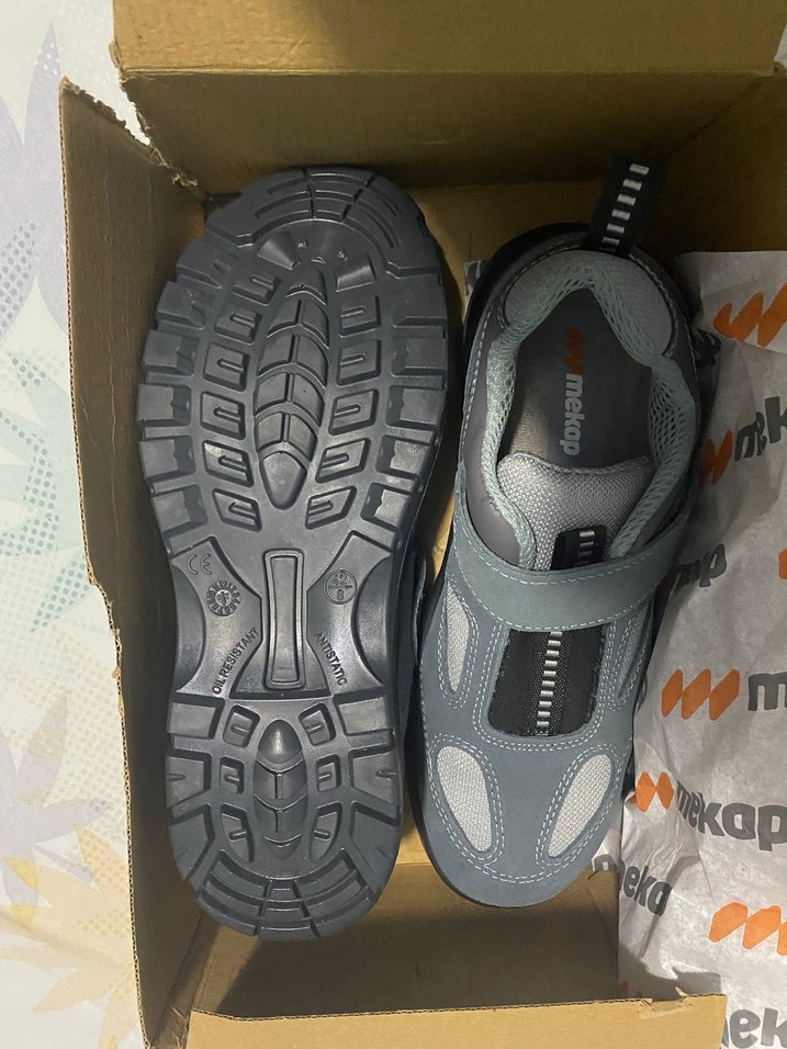 Gri Erkek Spor  Velcro Kapatma Mekap Marka - Görsel 3