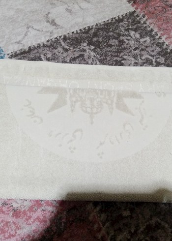 Bej Gri Bohem Desenli Havlu - Görsel 2