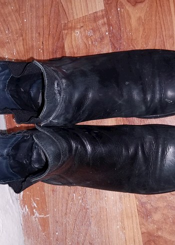 Siyah Deri Tokalı erkek botu - Görsel 2