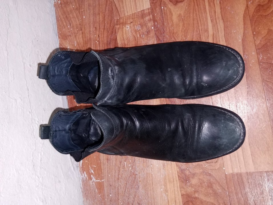 Siyah Deri Tokalı erkek botu - Görsel 2