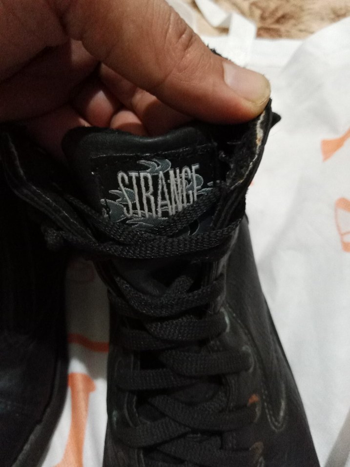 Siyah Erkek Bağcık - Grunge Punk Stili - Görsel 2