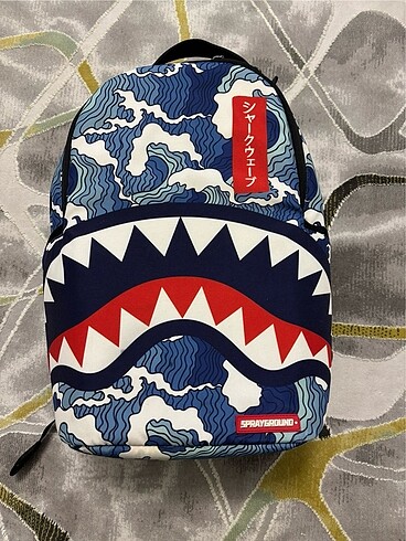  Beden mavi Renk SPRAYGROUND THE SHARK WAVE BACKPACK