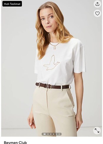 Beymen Beyaz Kadın Tişört - Görsel 2