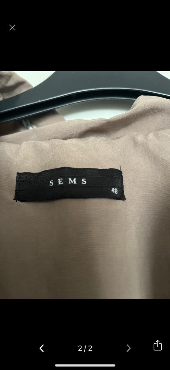 Bej Uzun Kesim kadin Yağmurluk - Görsel 2