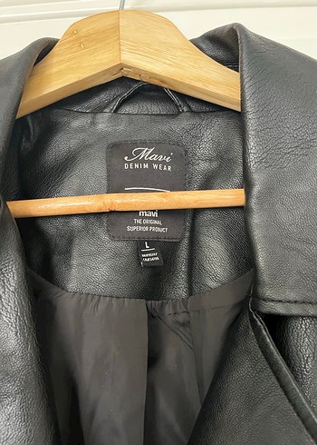 Siyah Kadın Deri Biker Ceket - Görsel 2