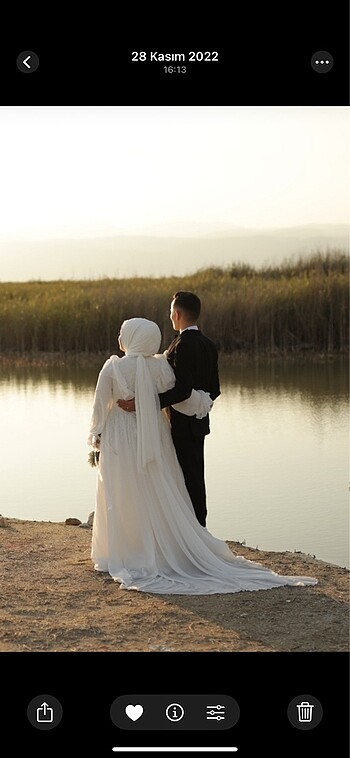 Gelinlik dış çekim elbisesi nikah elbisesi - Görsel 4