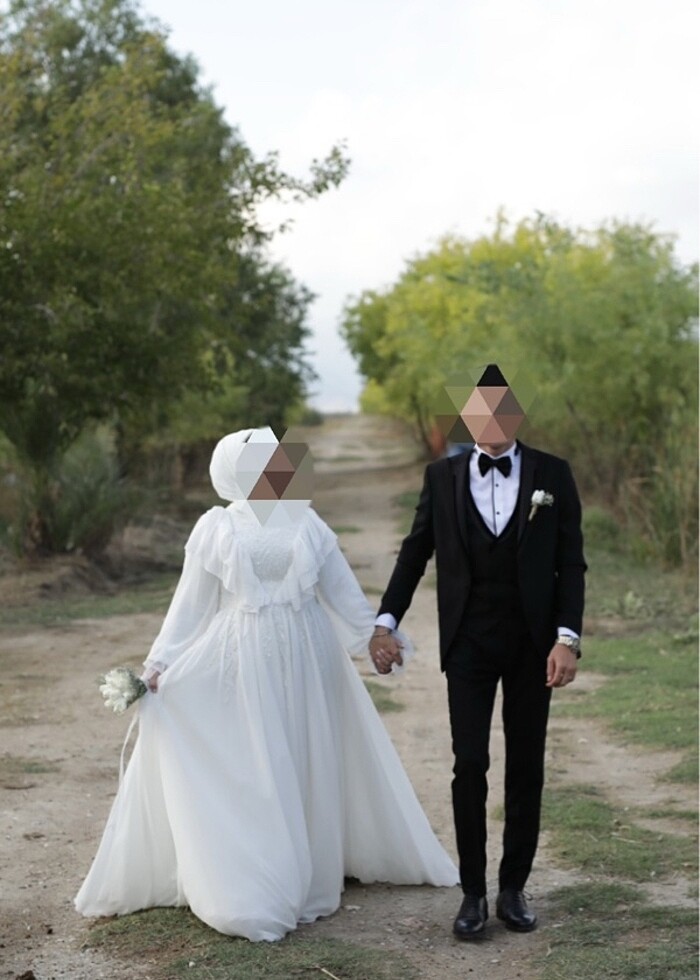 Gelinlik dış çekim elbisesi nikah elbisesi - Görsel 3
