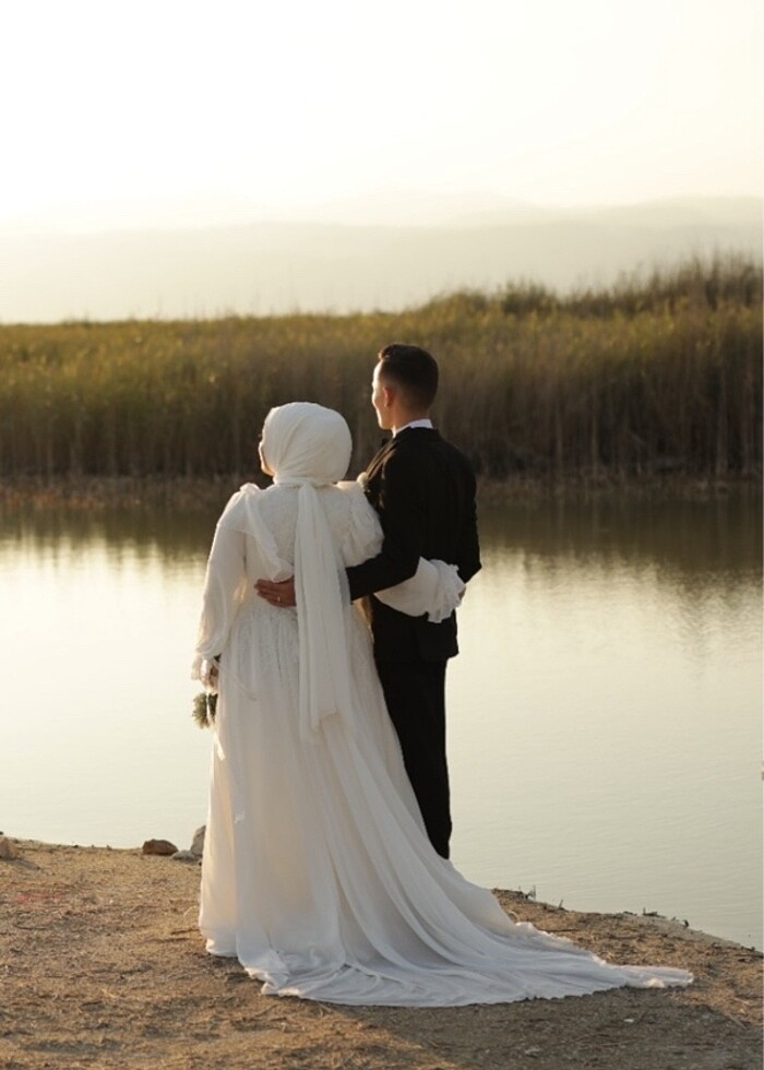 Gelinlik dış çekim elbisesi nikah elbisesi - Görsel 4