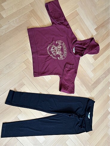 Kız çocuk tayt ve sweatshirt
