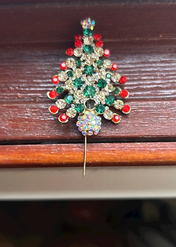 Renkli Payetli Kadın Broş - Görsel 2