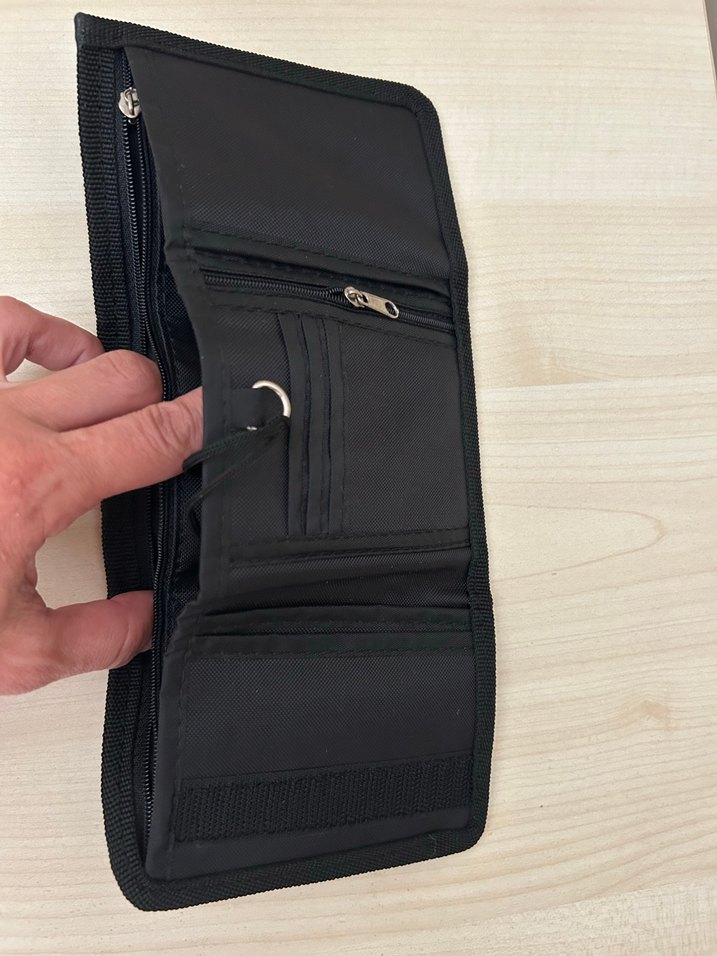 Çok bölmeli Siyah unisex Cüzdan - Görsel 3