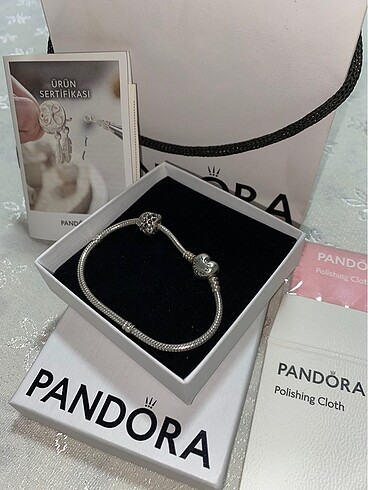 Pandora Pandora Bileklik 925 Ayar Gümüş + Charm