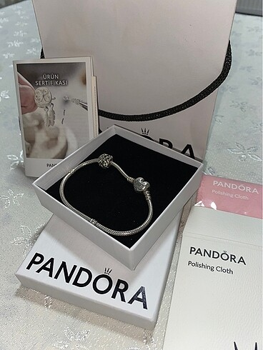 Pandora Bileklik 925 Ayar Gümüş + Charm