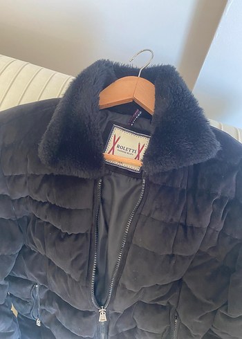 xl Beden siyah Renk Siyah Süet Kürklü Erkek Ceket