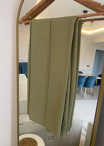 Kadın Haki Kumaş Pantolon - Görsel 5