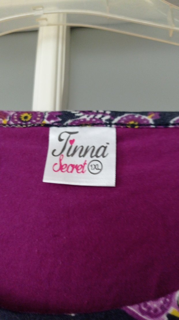 Mor Bohem Uzun Kollu Hamile Tişörtü - Görsel 2