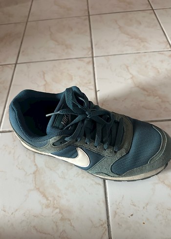 Mavi Bağcıklı Kadın Spor Ayakkabı - Görsel 6