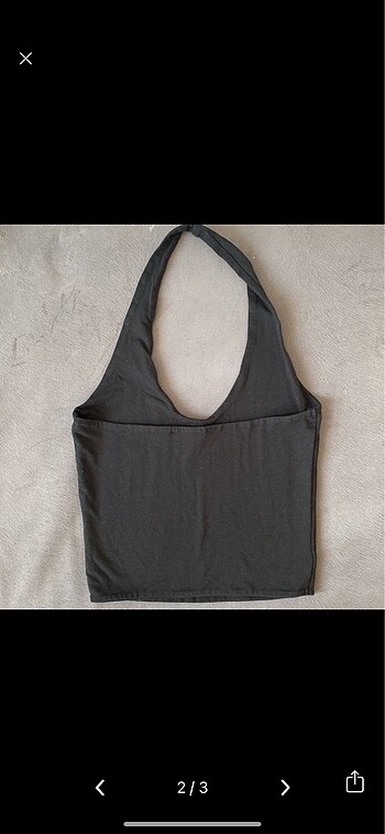 Stradivarius stradivarius boyundan bağlamalı crop