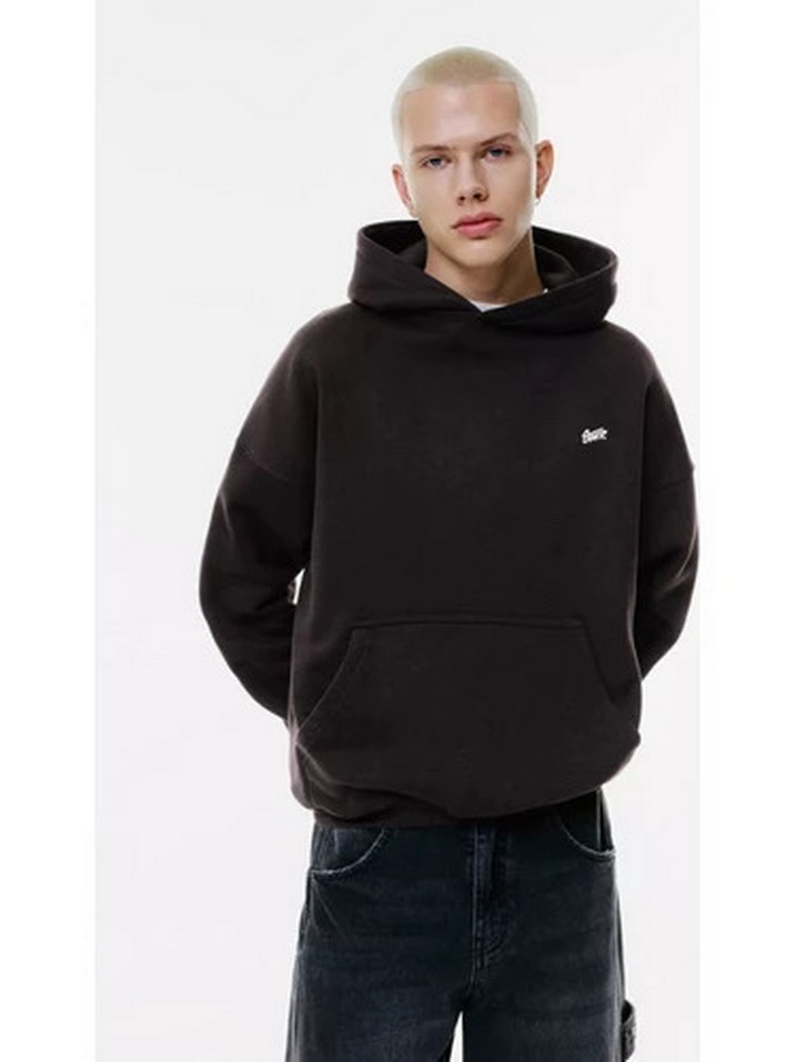 Pull&Bear Siyah Kapüşonlu Sweatshirt - Görsel 3