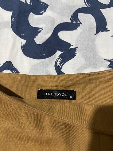34 Beden camel Renk TrendyolMilla Şort Etek