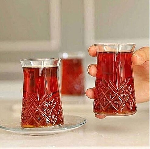 Paşabahçe altılı timeless çay bardağı seti altlık dahil