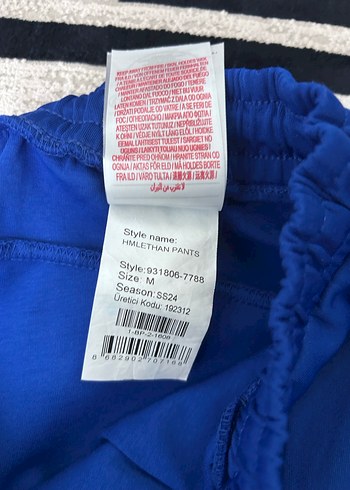 Hummel Resell Erkek Lacivert Eşofman altı M Beden - Görsel 6