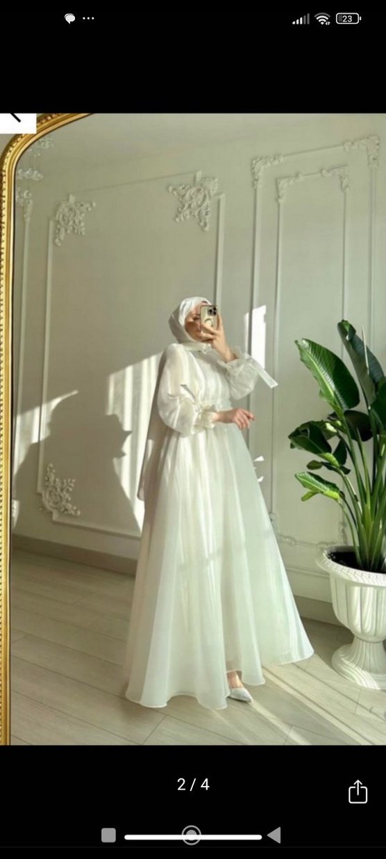 Tesettür nikah elbisesi - Görsel 2