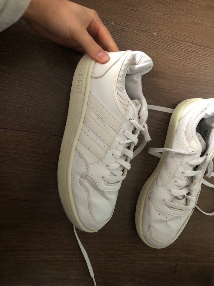 Beyaz Bağcıklı Kadın Spor Ayakkabı - Görsel 2