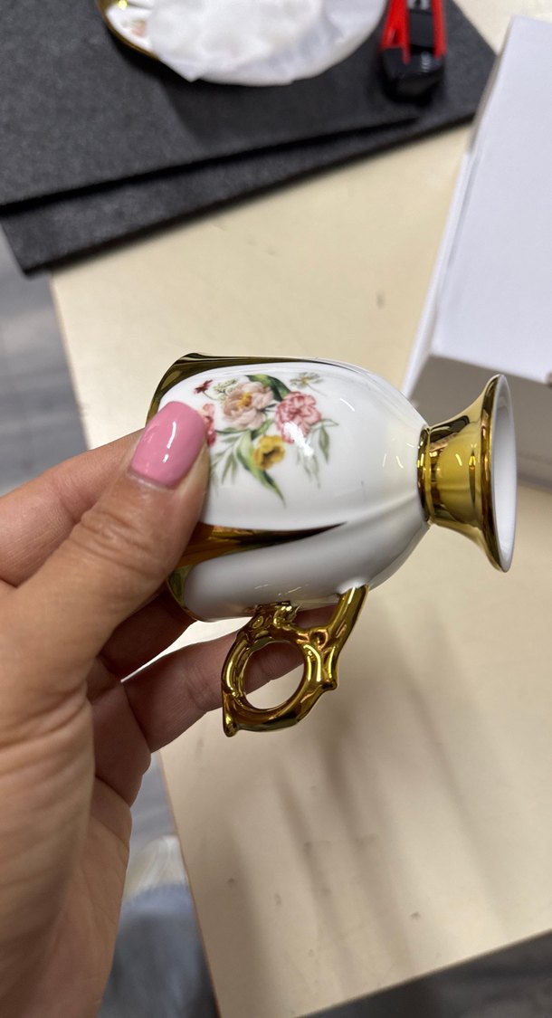 Karaca SÖKE 2 Kişilik Altın Renkli Espresso Fincan Seti - Görsel 4