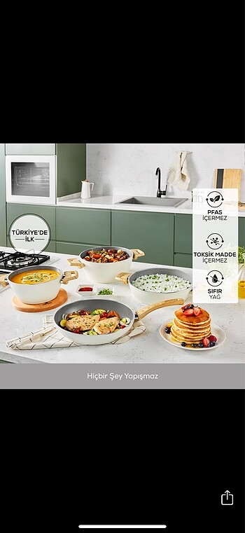 Karaca swiss crystal 7 parça tencere seti