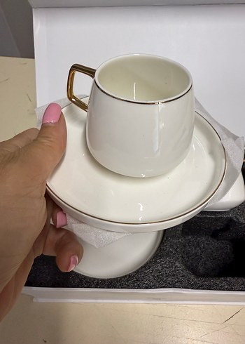 Karaca Saturn 2 Kişilik Beyaz Espresso Fincan Seti 1 - Görsel 3