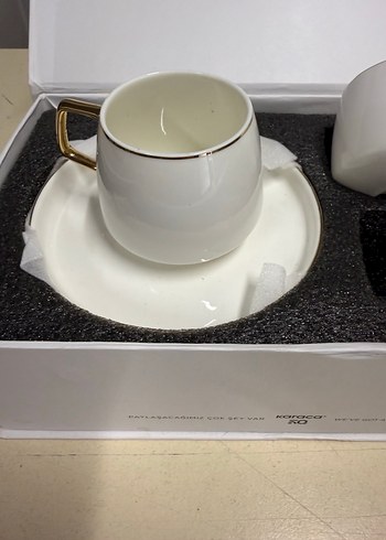 Karaca Saturn 2 Kişilik Beyaz Espresso Fincan Seti 1 - Görsel 4
