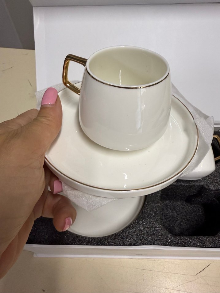 Karaca Saturn 2 Kişilik Beyaz Espresso Fincan Seti 1 - Görsel 3